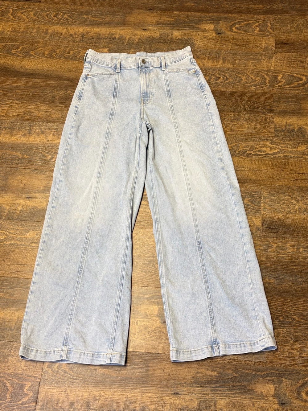 Gap Stride High Rise Wide Leg Jeans Women's 29/8 Light Indigo